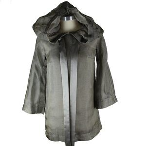 Vintage Runway Dolce & Gabbana Metallic Mesh Weave Coat Model: F6A44TFLMGV1 US S